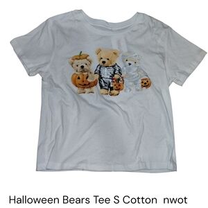 Halloween Bears T-shirt S White Nwot